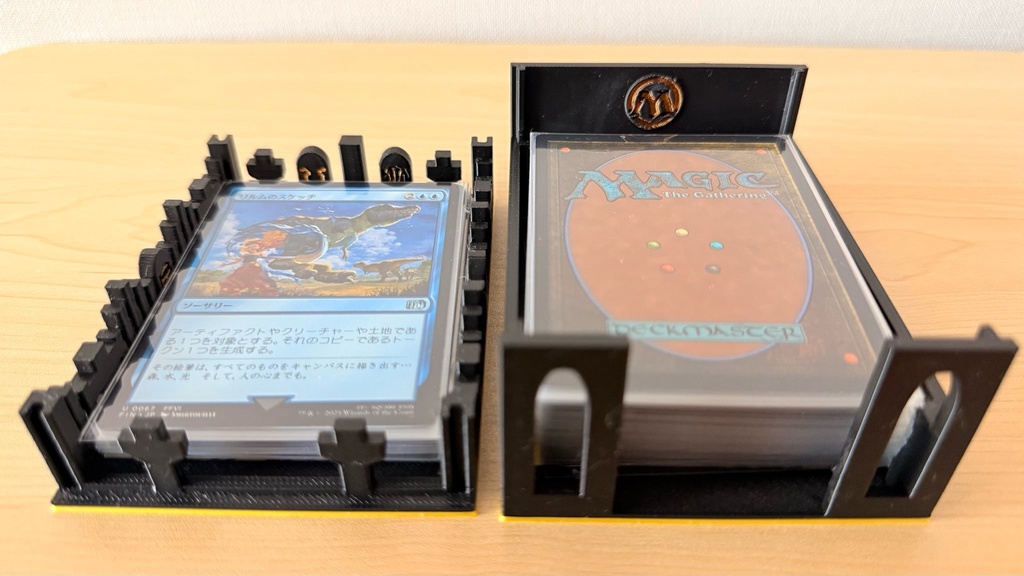 TCG デッキケース|墓地&ライブラリー兼用|中世ゴシック風|簡易塗装済み