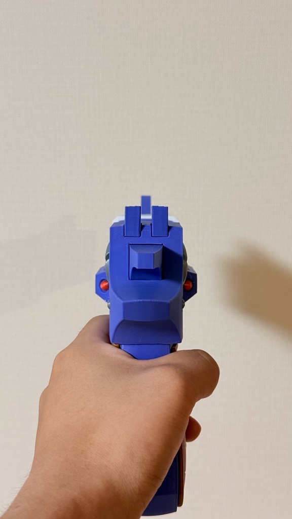 1/1 アクセルの銃|ロックマン風|完全色分け|トリガー可動|モデルガン|3Dプリント品|コスプレ用