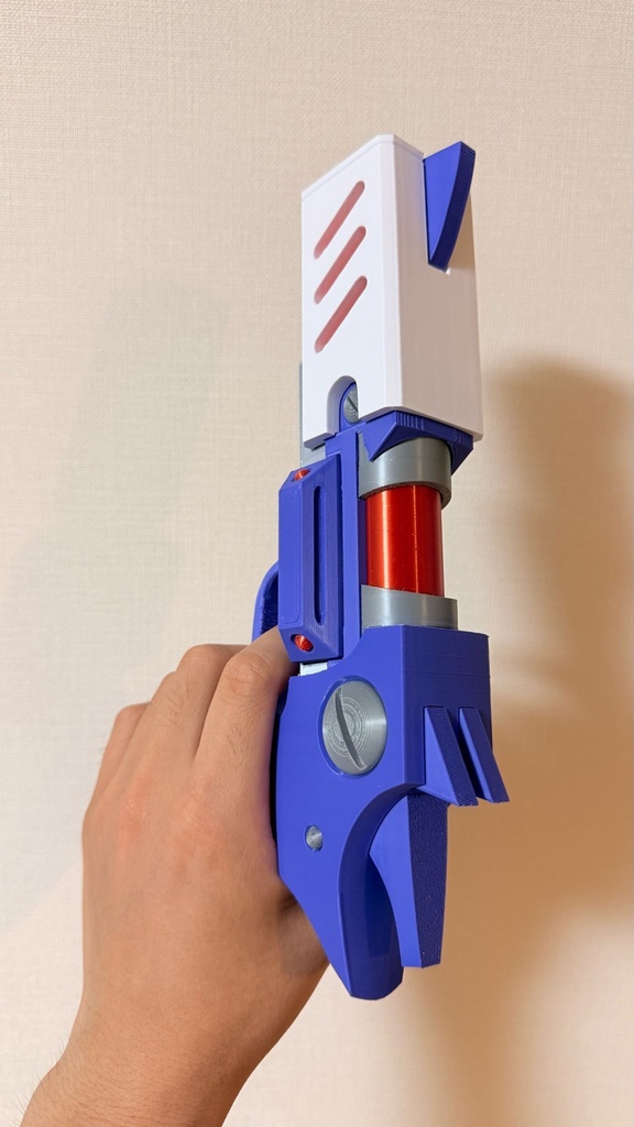 1/1 アクセルの銃|ロックマン風|完全色分け|トリガー可動|モデルガン|3Dプリント品|コスプレ用