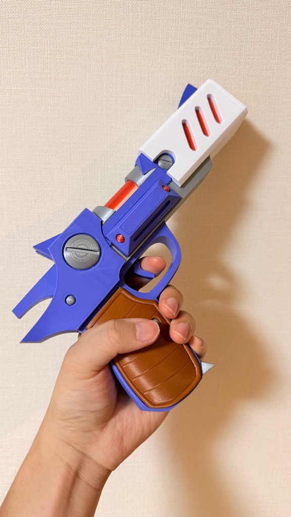 1/1 アクセルの銃|完全色分け|トリガー可動|モデルガン|3Dプリント品|コスプレ用