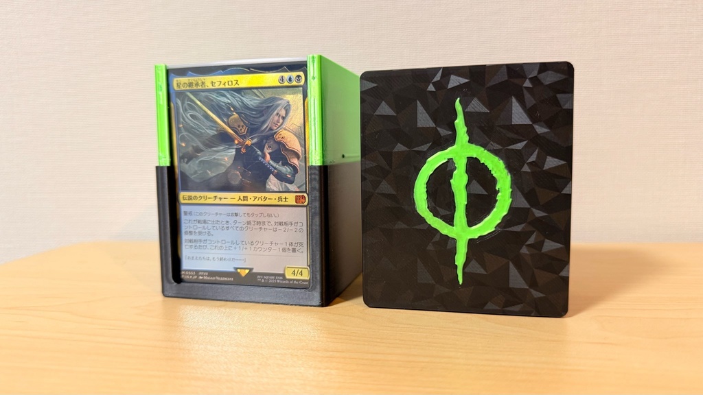 TCGデッキケース|ディスプレイ窓|ダブルスリーブ100枚収納|色ロゴ指定可