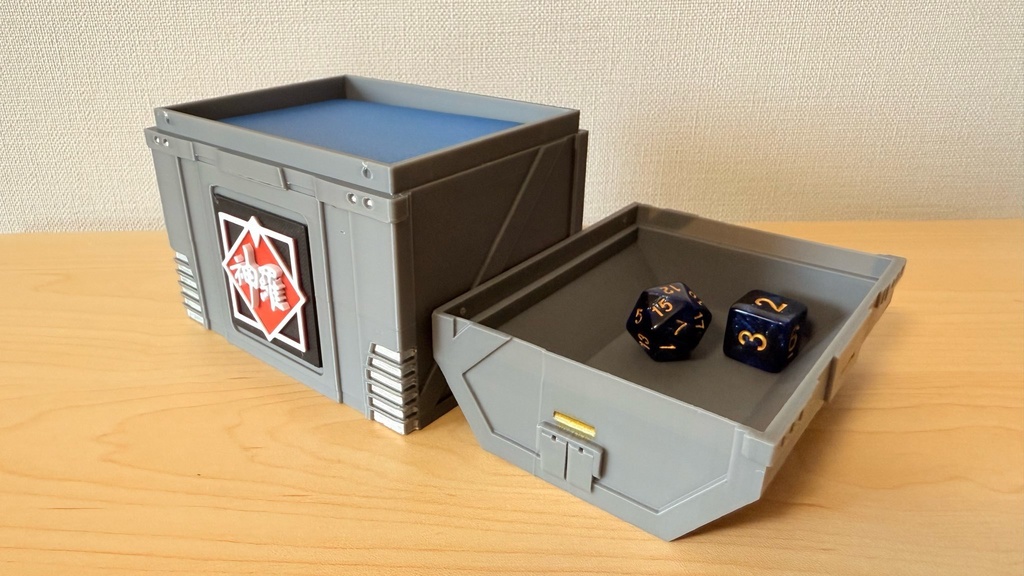 TCG デッキケース|MTG統率者|FF風|塗装済み|3Dプリント品|色ロゴ指定可