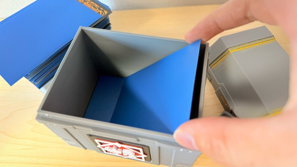 TCG デッキケース|MTG統率者|FF風|塗装済み|3Dプリント品|色ロゴ指定可
