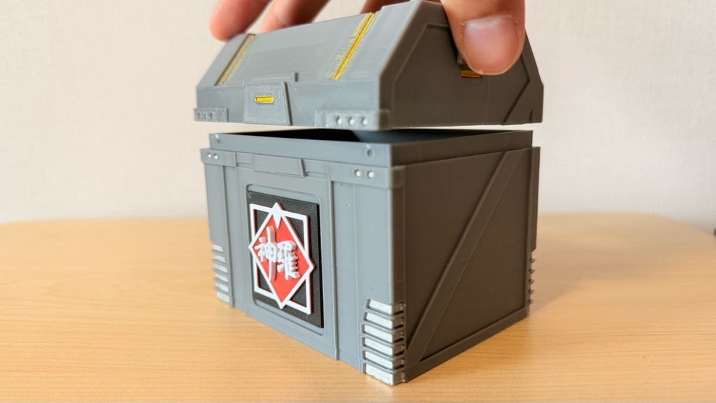 TCG デッキケース|MTG統率者|FF風|塗装済み|3Dプリント品|色ロゴ指定可