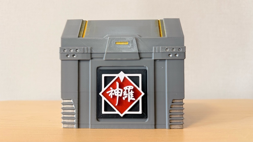 TCG デッキケース|MTG統率者|FF風|塗装済み|3Dプリント品|色ロゴ指定可