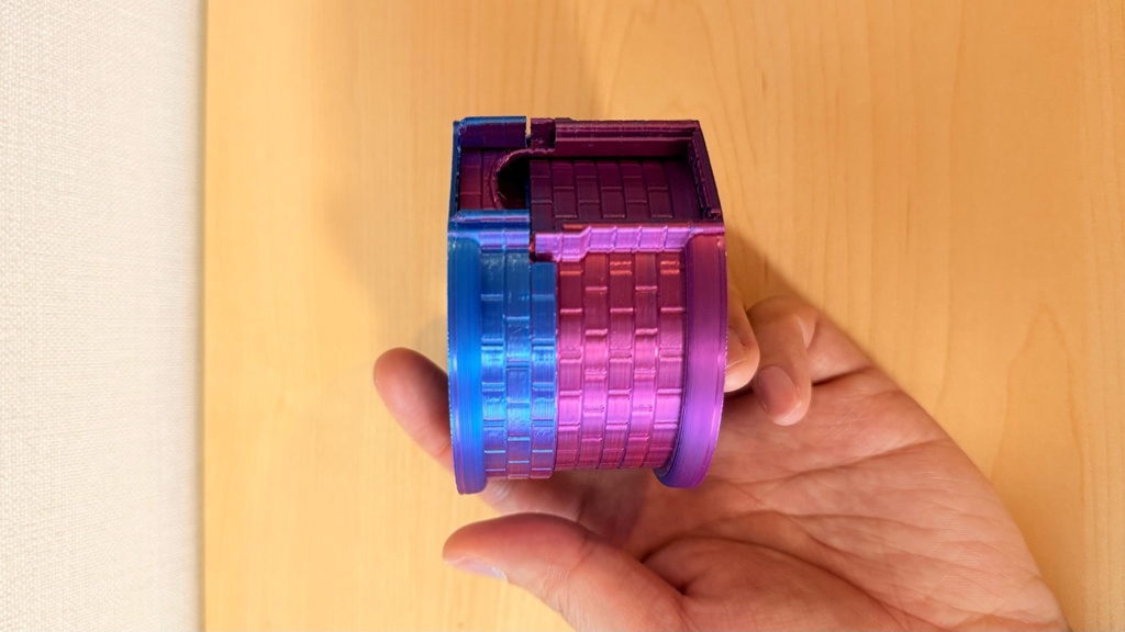 超コンパクト収納 ダイスタワー|ネオン|中世風| TRPG|ボードゲーム|3Dプリント品