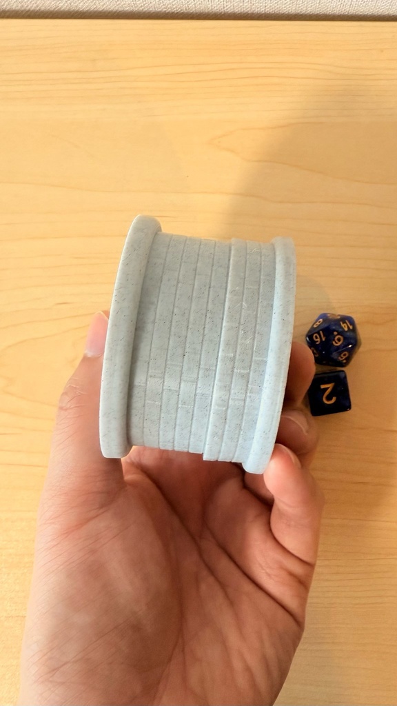 超コンパクト収納 ダイスタワー|マーブル|中世風| TRPG|ボードゲーム|3Dプリント品
