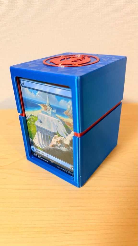 TCGデッキケース|ディスプレイ窓|ダブルスリーブ100枚収納|イゼット|IZZET|色ロゴ指定可