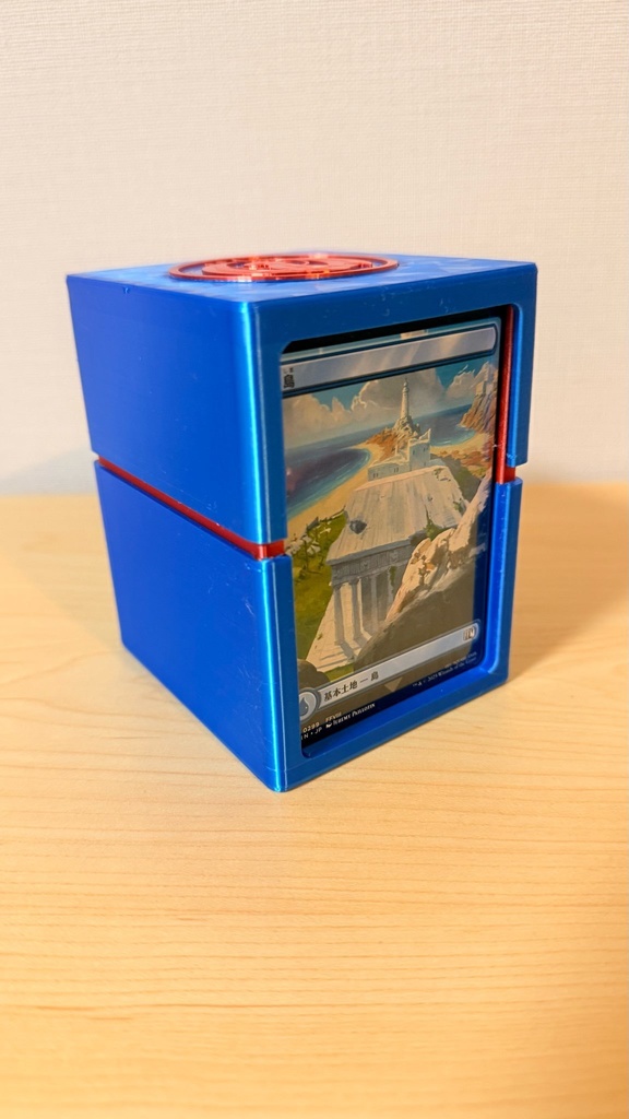 TCGデッキケース|ディスプレイ窓|ダブルスリーブ100枚収納|イゼット|IZZET|色ロゴ指定可