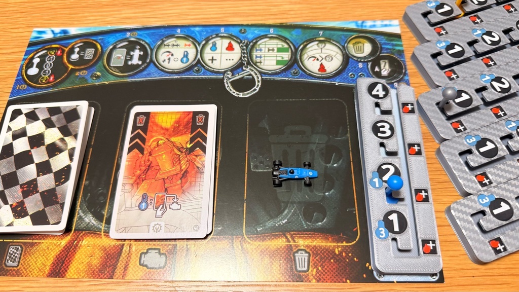 ヒート 立体ギアボックス|ボードゲーム アップグレード|色分け済み