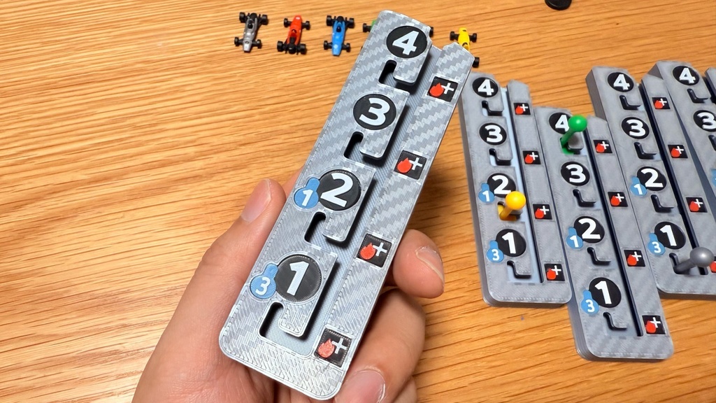 ヒート 立体ギアボックス|ボードゲーム アップグレード|色分け済み