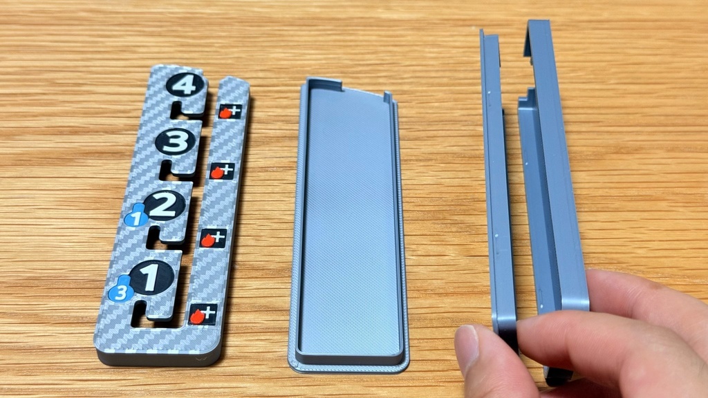 ヒート 立体ギアボックス|ボードゲーム アップグレード|色分け済み