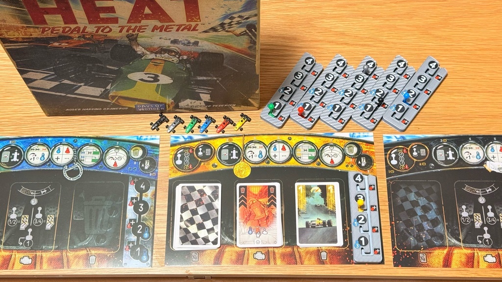 ヒート 立体ギアボックス|ボードゲーム アップグレード|色分け済み