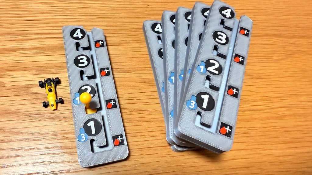 ヒート 立体ギアボックス|ボードゲーム アップグレード|色分け済み