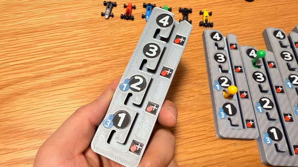 ヒート 立体ギアボックス|ボードゲーム アップグレード|色分け済み