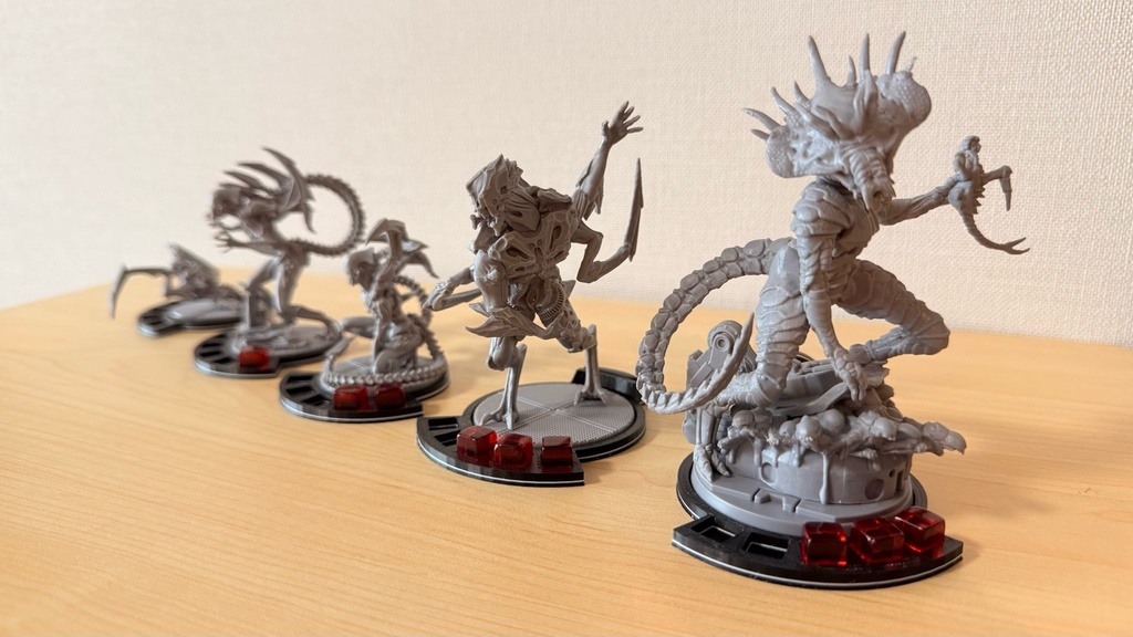 ネメシス用|ミニチュアベースセット|ボードゲーム アップグレード