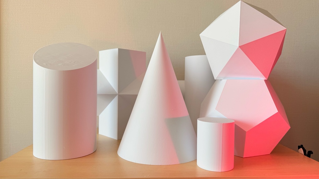 デッサンモデル|練習用モチーフ|石膏像代用|幾何形体|オーダーメイド可