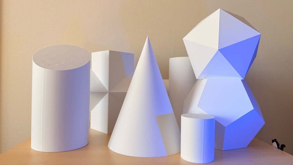 デッサンモデル|練習用モチーフ|石膏像代用|幾何形体|オーダーメイド可