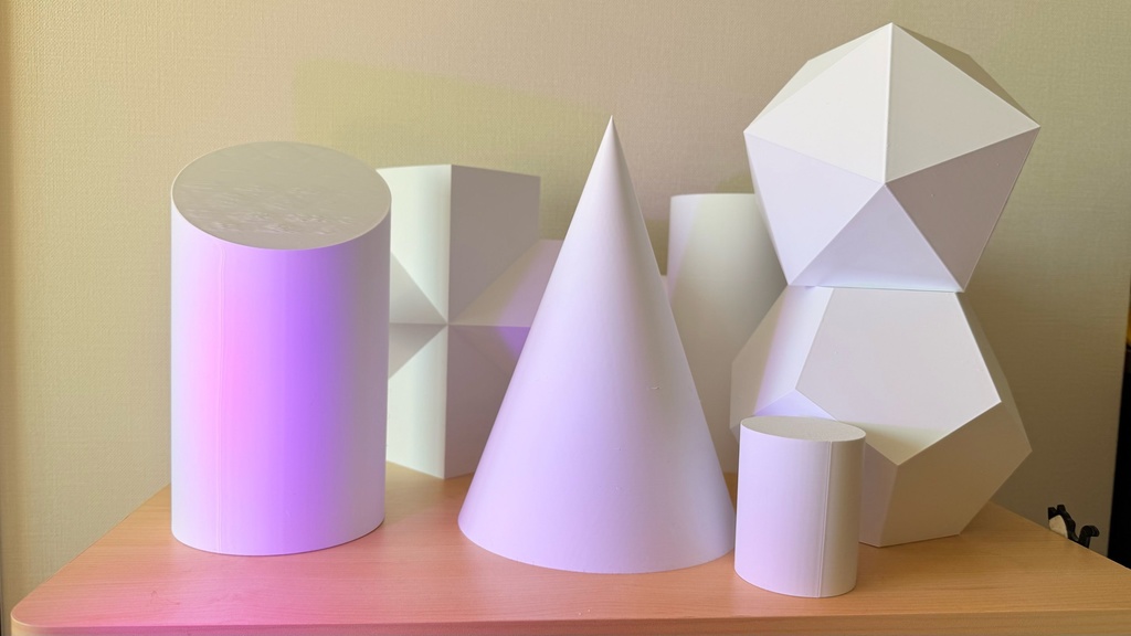 デッサンモデル|練習用モチーフ|石膏像代用|幾何形体|オーダーメイド可