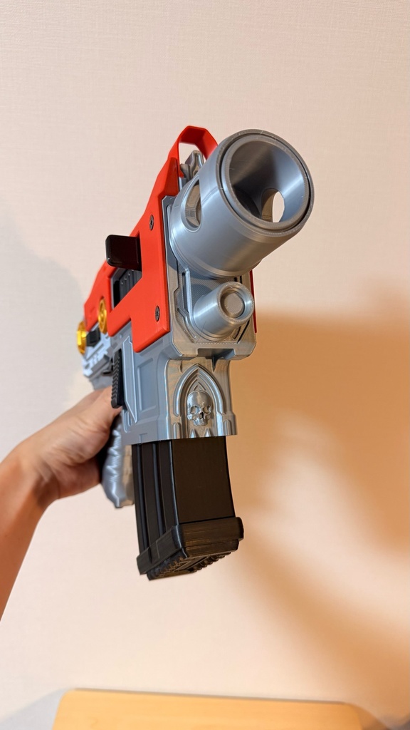 ボルトピストル / ボルトガン|レッド|ウォーハンマー40K|モデルガン|コスプレ用小道具|可動ギミック付き