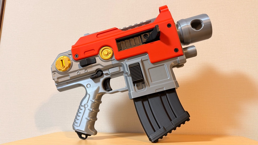 ボルトピストル / ボルトガン|レッド|ウォーハンマー40K|モデルガン|コスプレ用小道具|可動ギミック付き