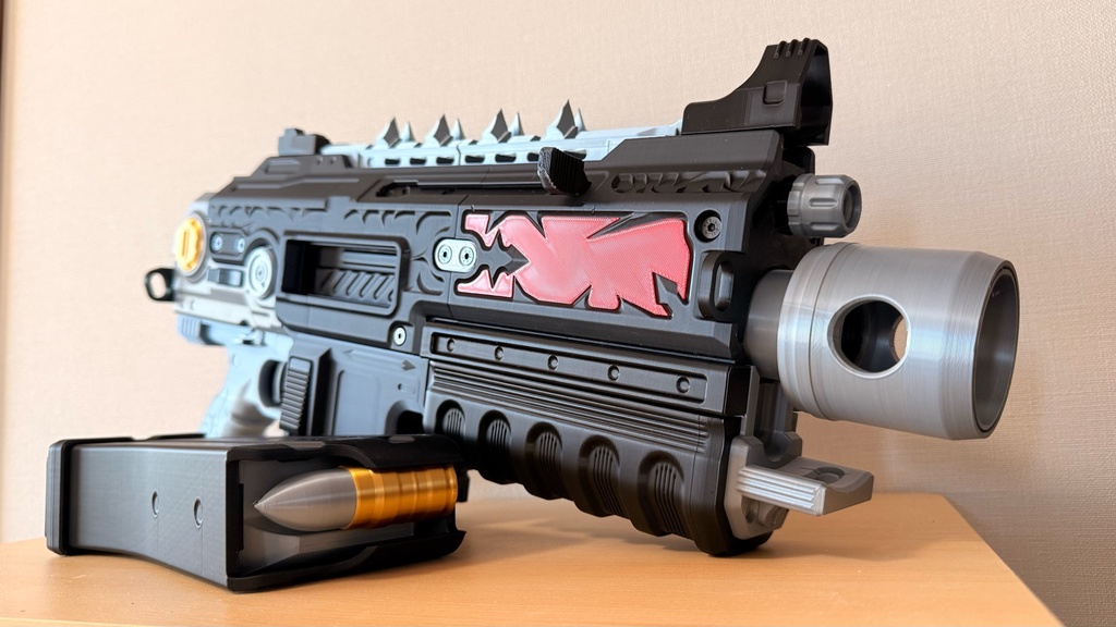 ケイオス ボルトライフル/ボルトガン|ウォーハンマー40K|モデルガン|コスプレ用小道具|可動ギミック付き