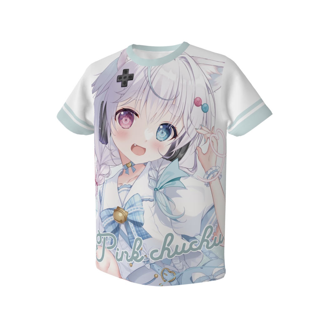 VのみけおうちゃんフルグラTシャツ【XSサイズのみ】