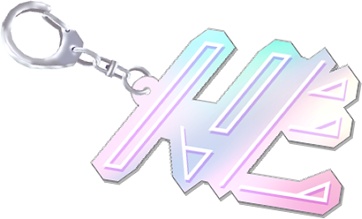 人生タイポグラフィオーロラアクキー