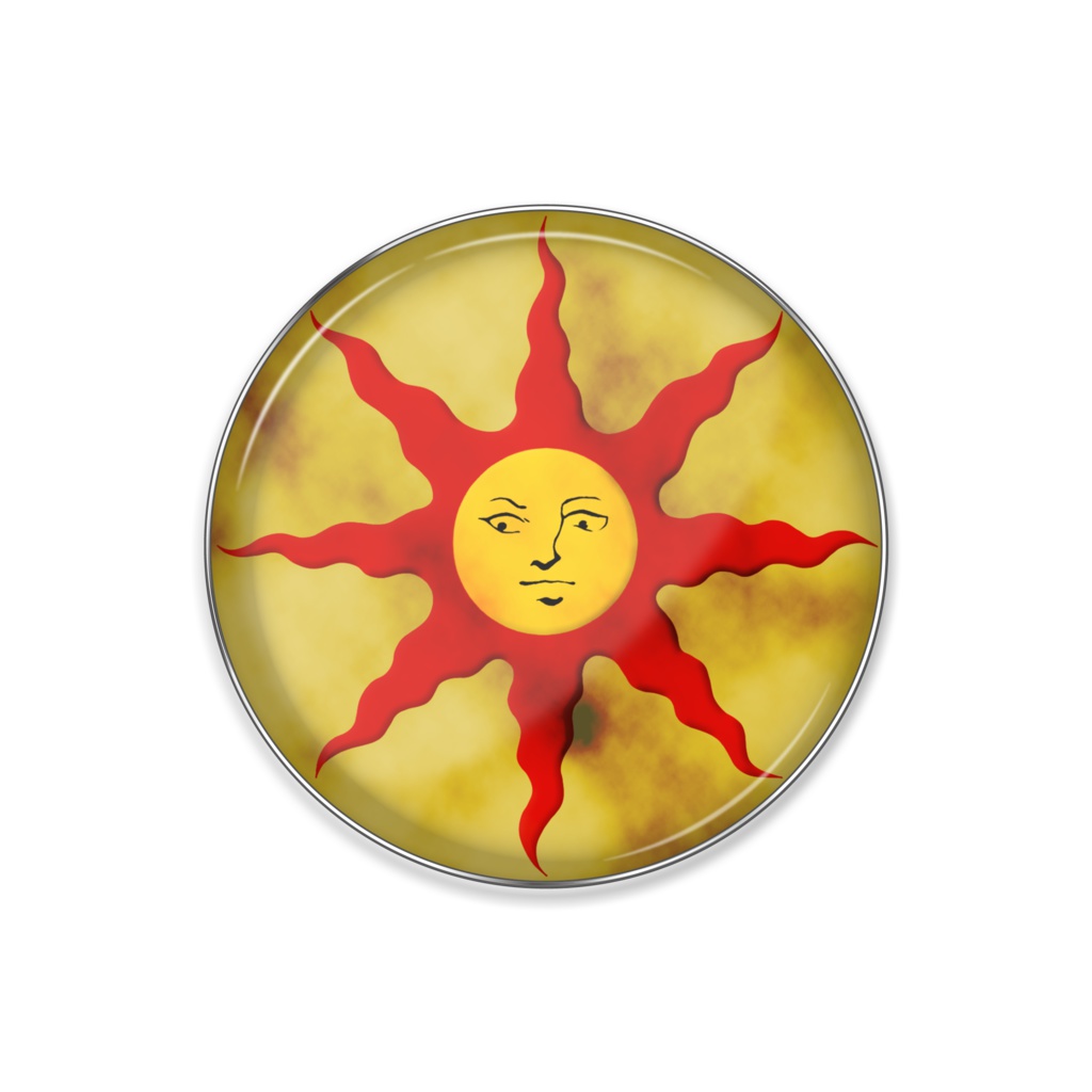 太陽ピンバッジ
