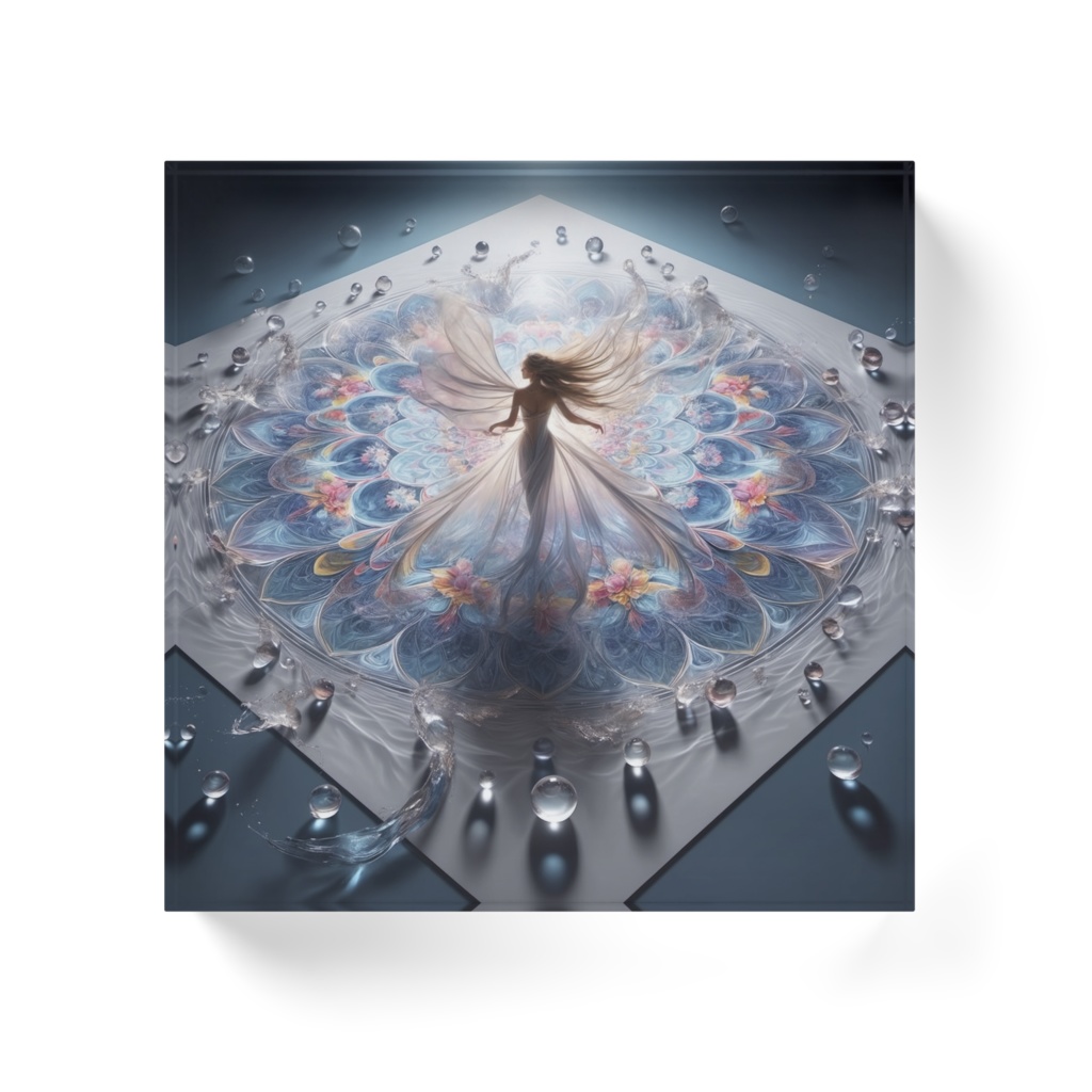 アクリルブロック - dancing fairy and glass ball 002