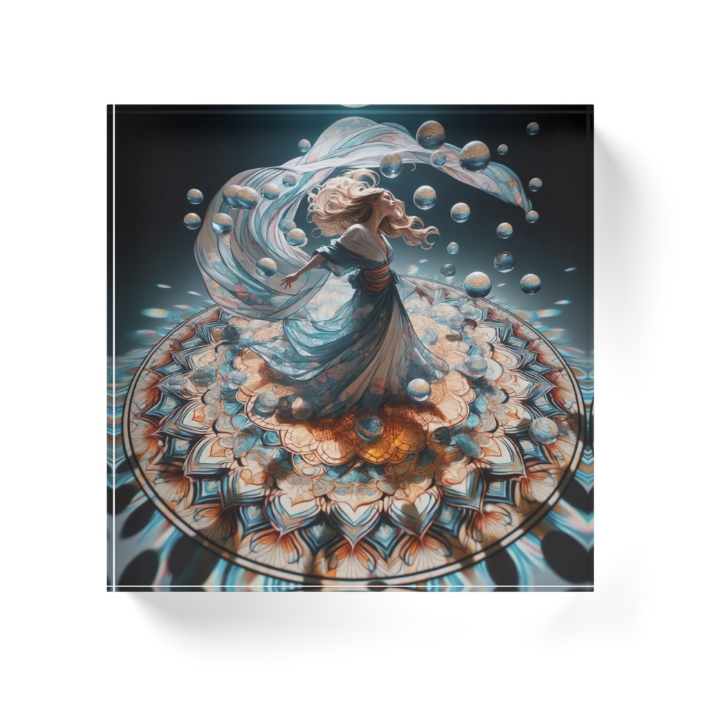 アクリルブロック - dancing fairy and glass ball 003