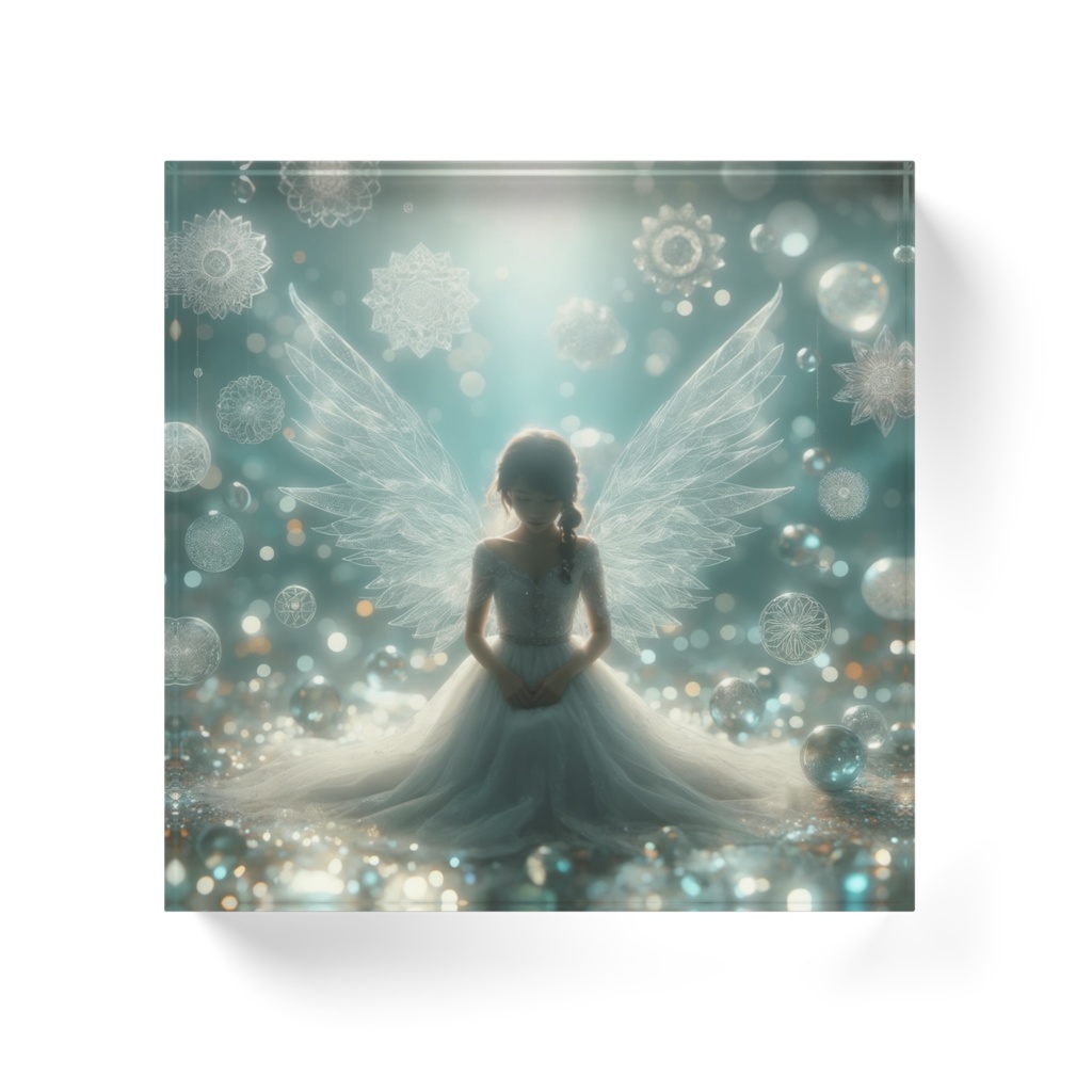アクリルブロック - Angel silhouette 001