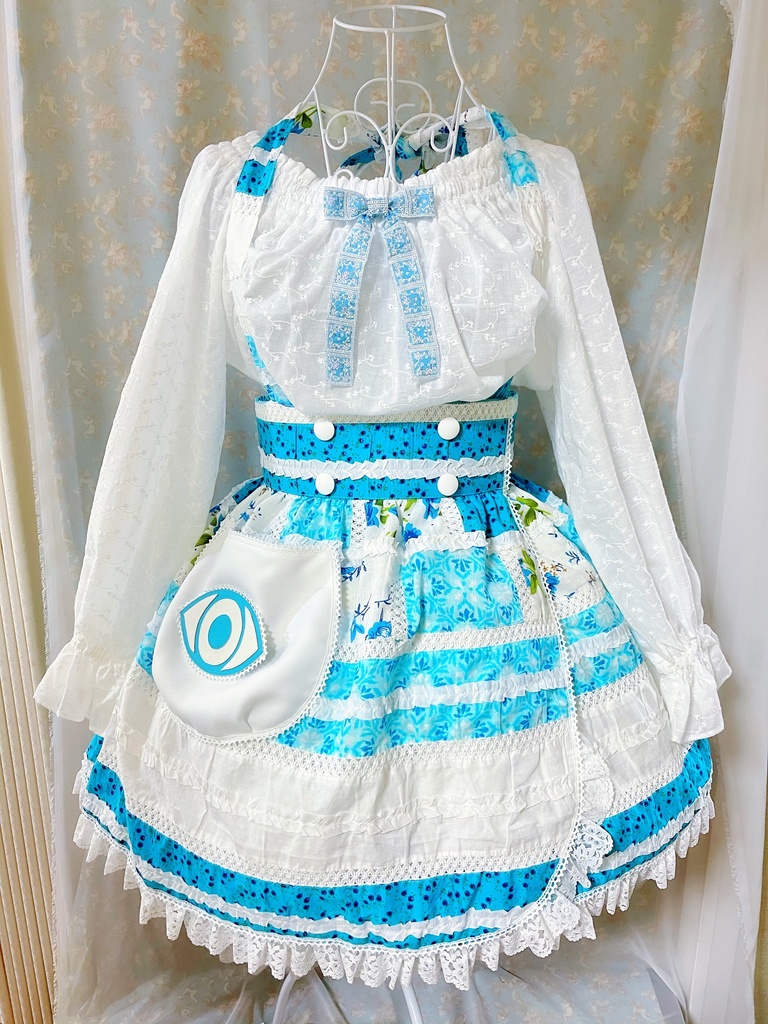 もんステバーホスピタル看護助手制服 ブルー