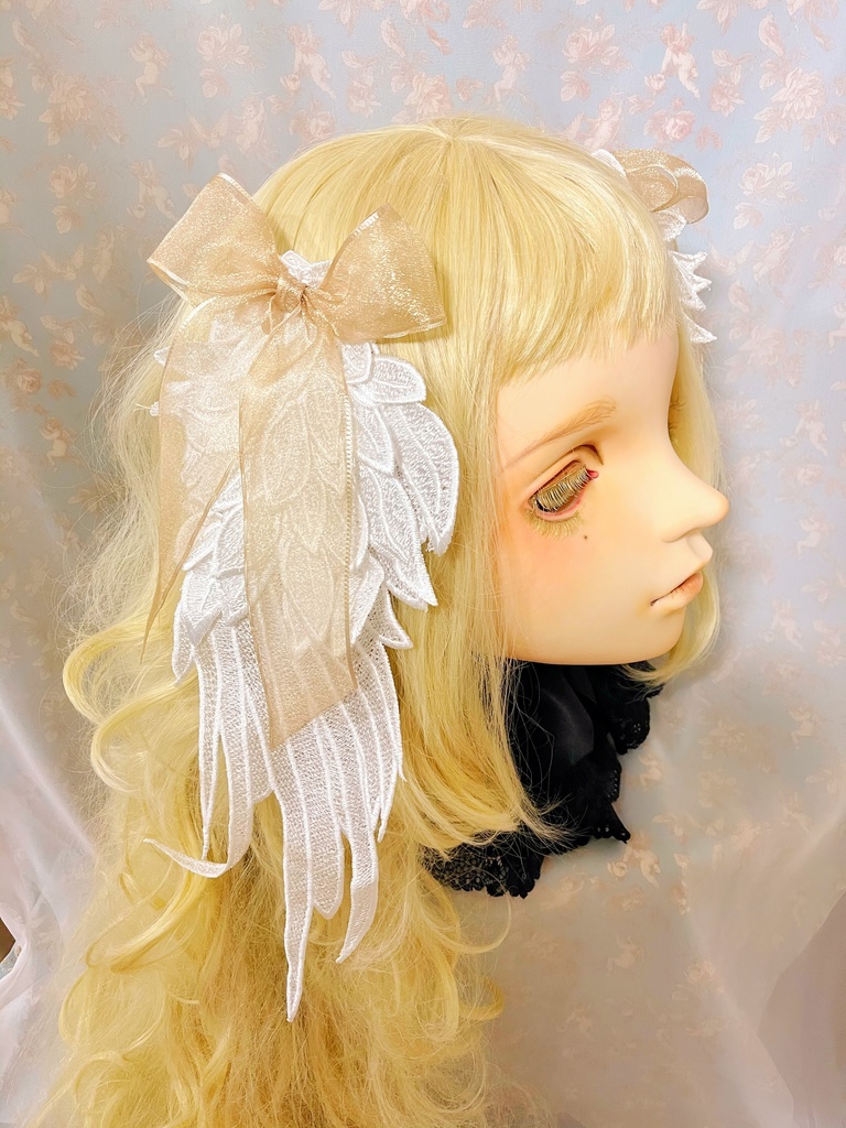 天使の羽 ヘアクリップ アクセサリー ins 髪飾り ピン 韓国 インスタ