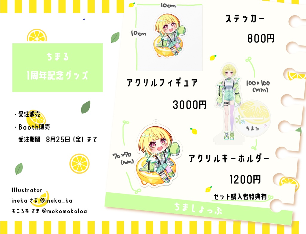 ちまる1周年記念グッズセット
