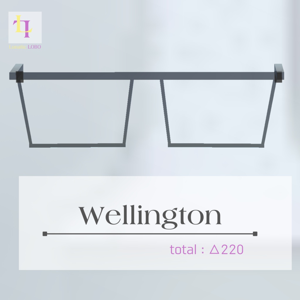 【シェイプキー対応 ローポリ伊達メガネセット Shape Key Ready Lowpoly Fake Glasses Set