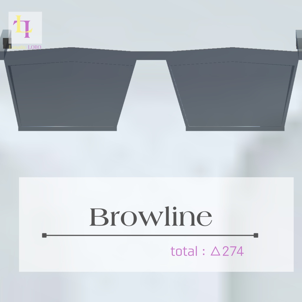 シェイプキー対応 ローポリサングラスセット Shape Key Ready Lowpoly Sunglasses Set