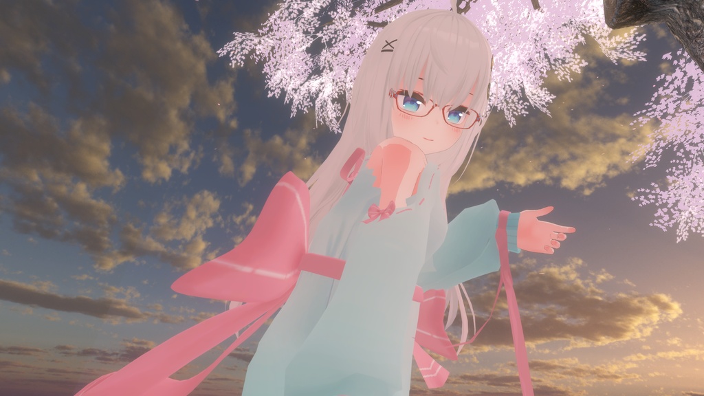 リボンオフショルダー【8アバター対応】