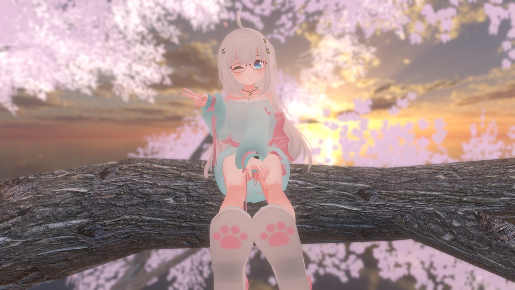 リボンオフショルダー【8アバター対応】