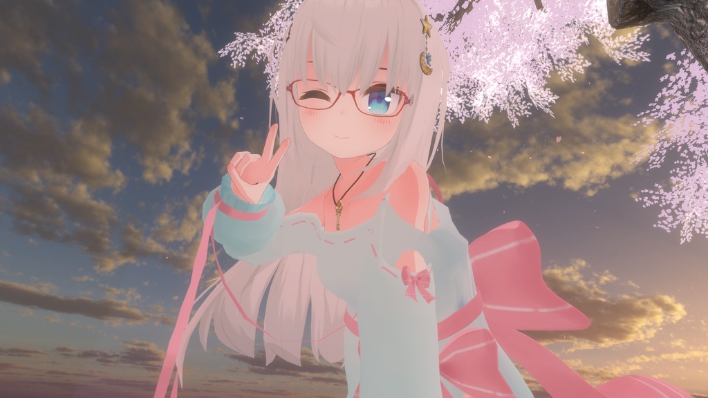 リボンオフショルダー【8アバター対応】