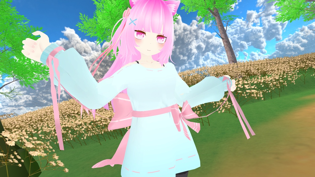 リボンオフショルダー【8アバター対応】