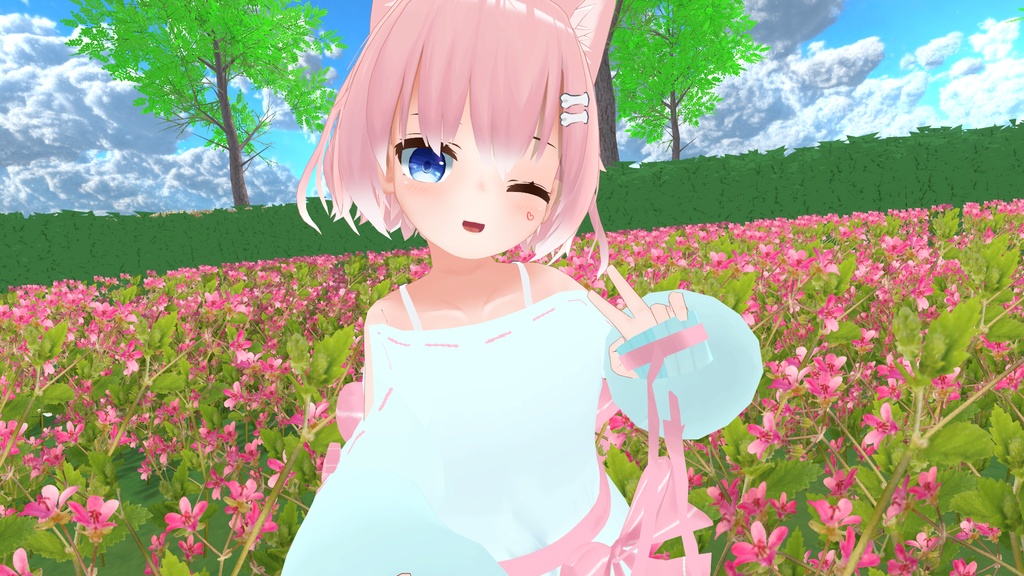 リボンオフショルダー【8アバター対応】