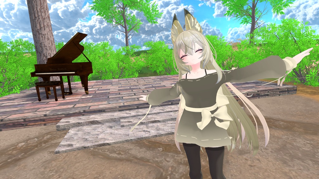 リボンオフショルダー【8アバター対応】