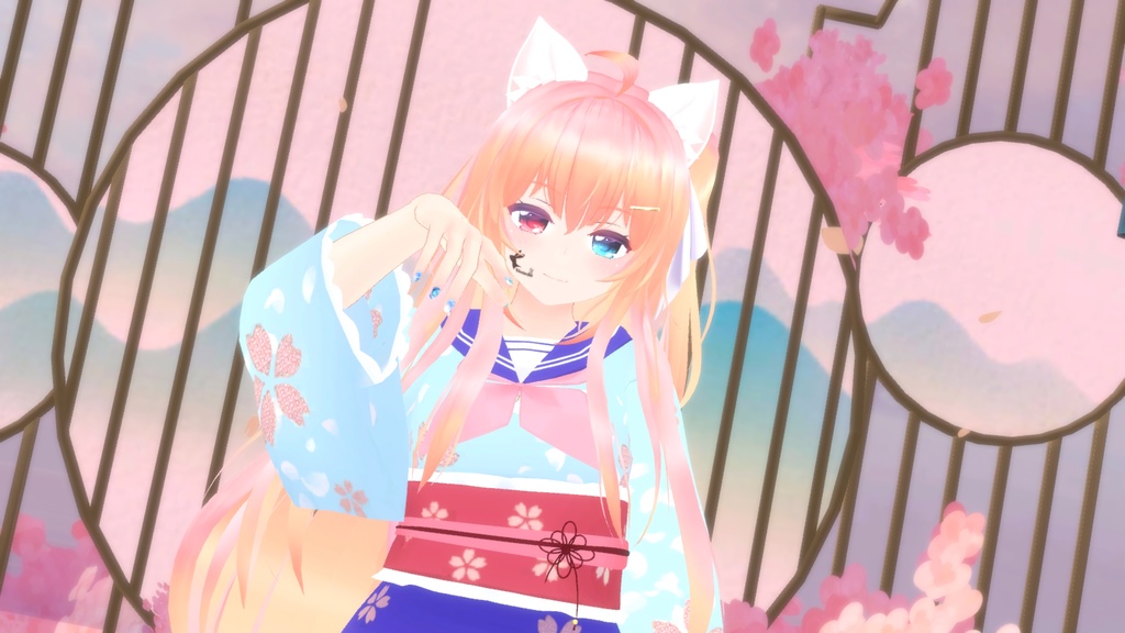 浴衣風セーラー【12アバター対応】