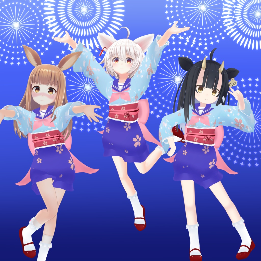 浴衣風セーラー【12アバター対応】