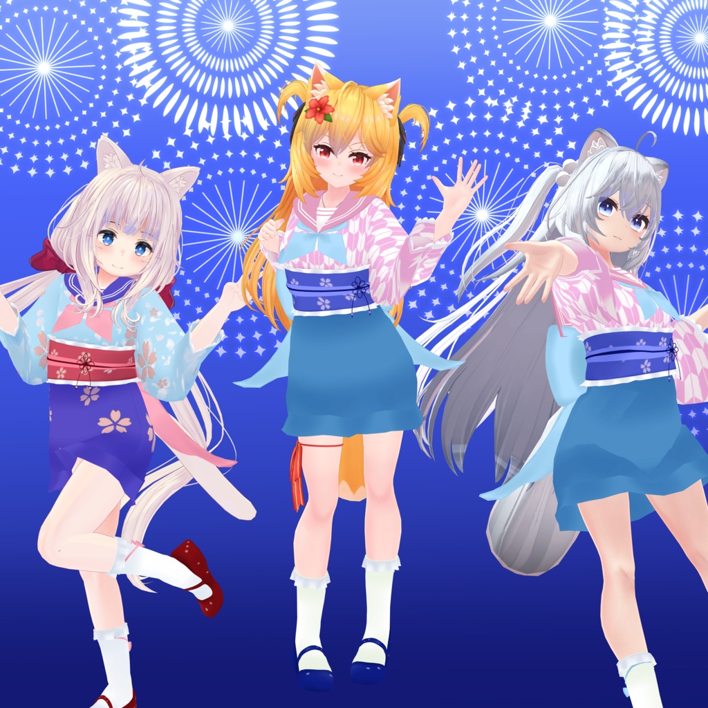 浴衣風セーラー【12アバター対応】