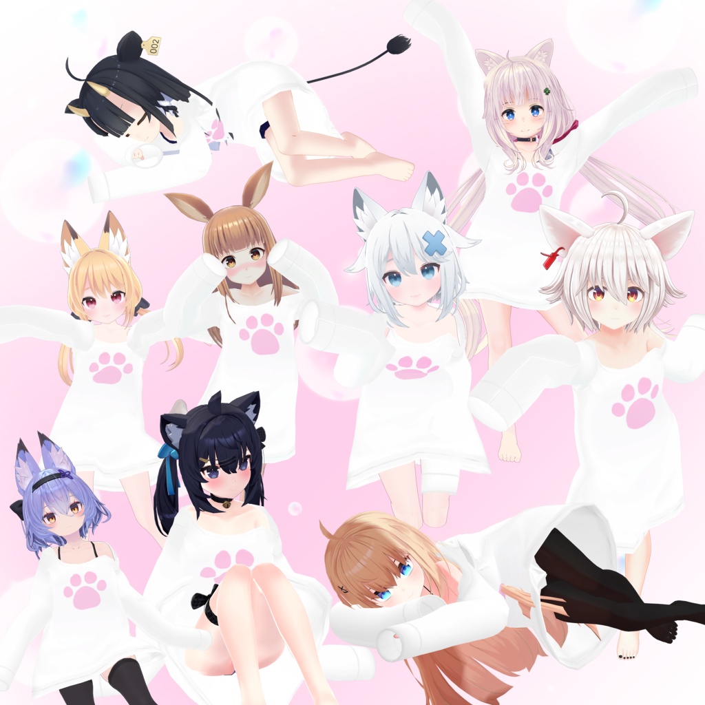 ぶかぶかTシャツ【14アバター対応】