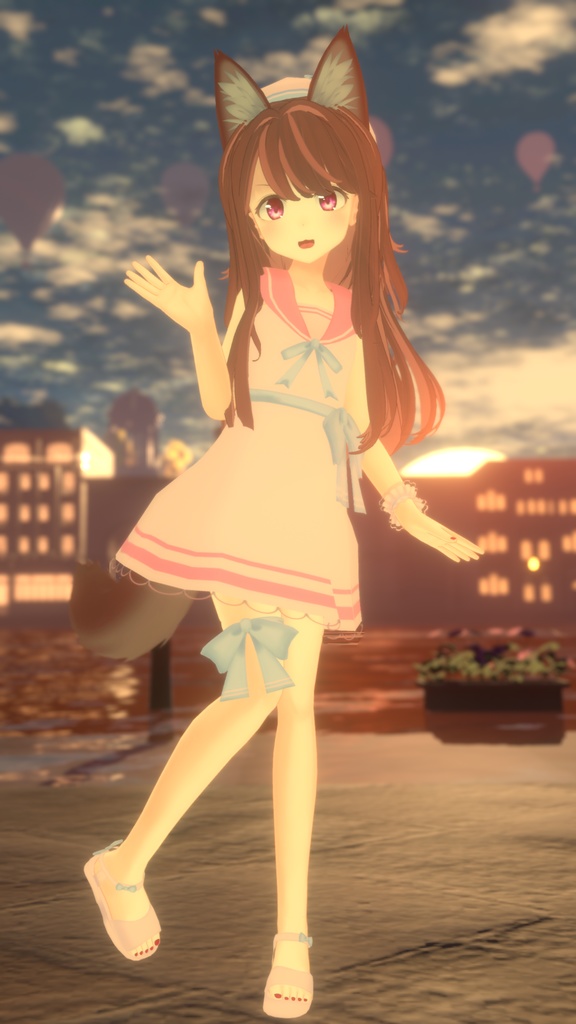 ノースリーブセーラーワンピース【13アバター対応】