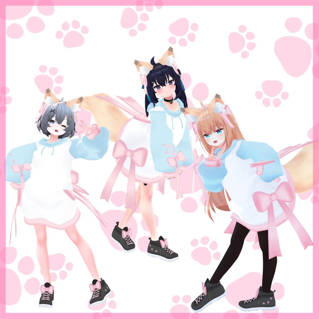 もふだぼパーカー【16アバター対応】