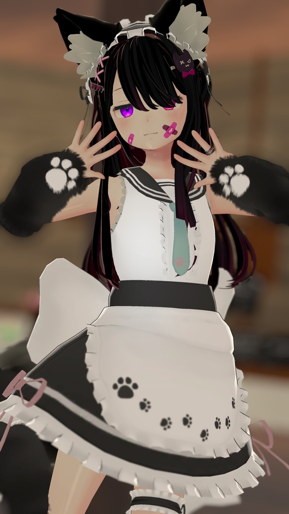 もふもふセーラーウエイトレスさん【15アバター対応】